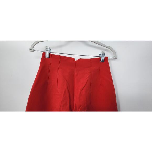 New NWT Zara High Waist Straight Leg Cropped Trouser Pant Size XS - Picture 9 of 16
